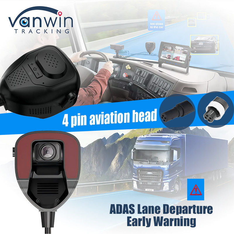 Kamera ADAS Menghadap Depan Kendaraan Dengan 4G AI ADAS MDVR Monitor Untuk Manajemen Armada