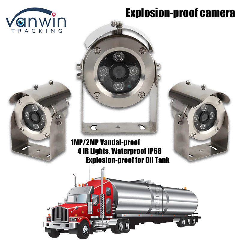 IP68 Kamera Proof Ledakan Penampilan Logam Dengan Fungsi Anti Korosi Untuk Kapal Tangki Minyak