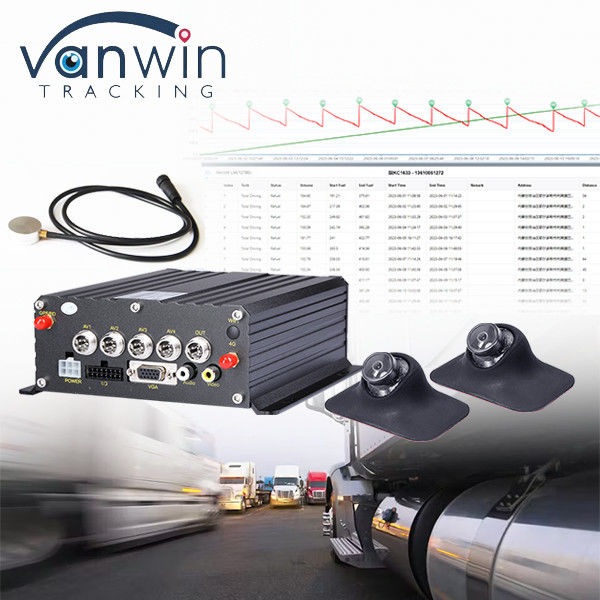 Easy Intall Kendaraan Cctv MDVR Ultrasonik Fuel Oil Diesel Liquid Level Monitoring Pemantauan Armada