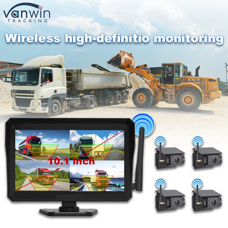 10.1 Inch Car Monitor Solar Power Wireless Surveillance CCTV Sistem Kamera Keamanan