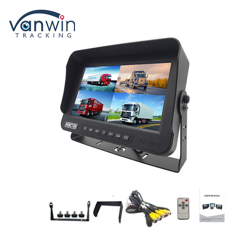 10.1 Inch AHD 1080P MDVR Monitor 4 Channel Full HD Waterproof Split Display Monitor Untuk Kendaraan