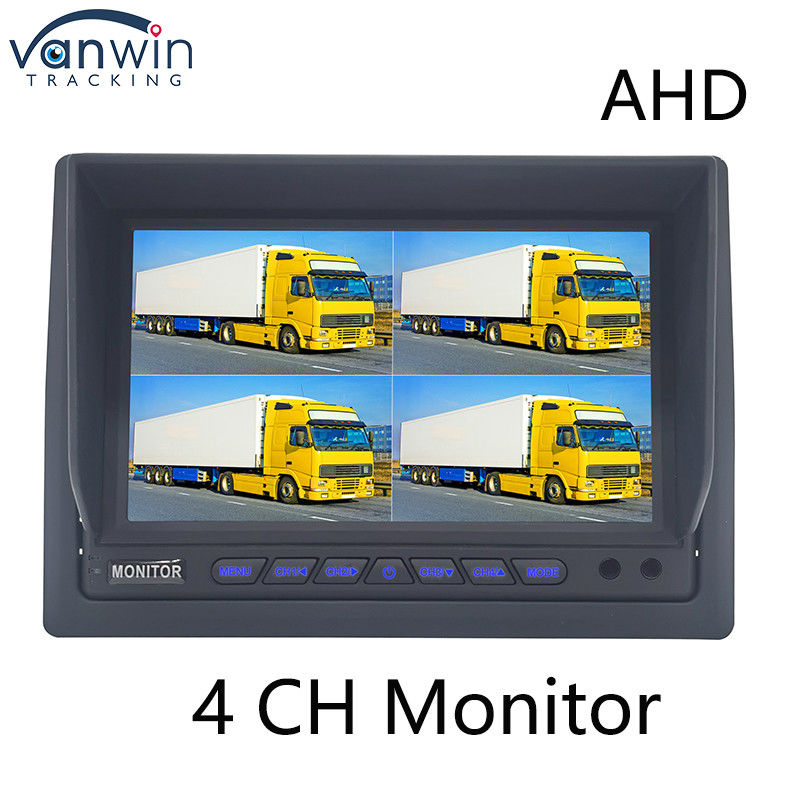 AHD Monitor 4 Channel 7 Inch Full HD1080P MDVR Split Display Car Monitor Untuk Kendaraan