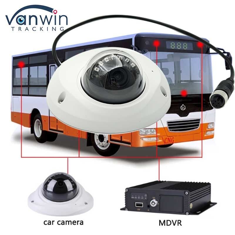 Night Vision AHD 720P 1080P 2MP Kendaraan Indoor Dome Kamera dengan konektor penerbangan & Audio Input Opsional