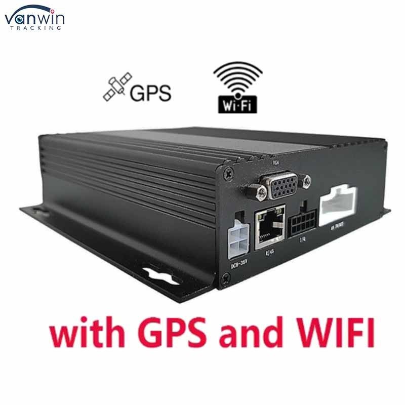 4CH MDVR Digital Monitor System 4G SD 1080P Vehicle GPS WIFI Fungsi untuk Taxi Truck Bus Kamera DVR