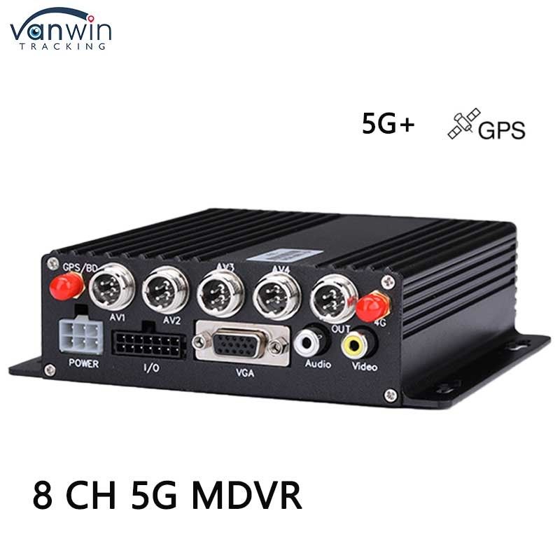 8 Channel Car DVR Dengan 5G GPS AHD 1080P Kamera SD Card Video Recorder Untuk Bus Truk