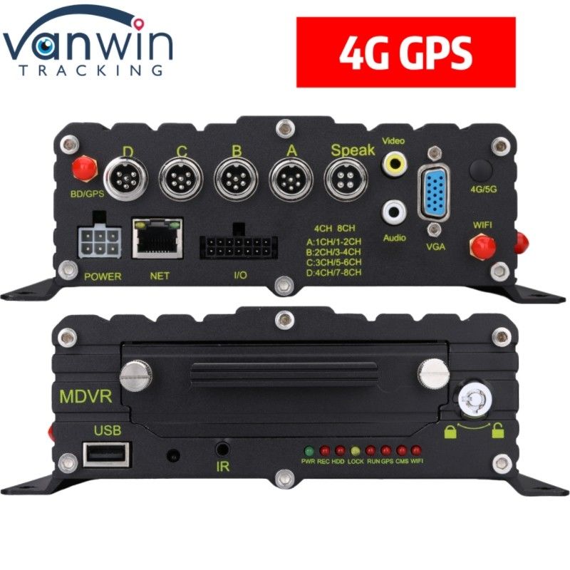 Sistem Pengawasan Kendaraan Profesional 4 CH HDD MNVR Dengan GPS 4G Untuk Setiap Armada