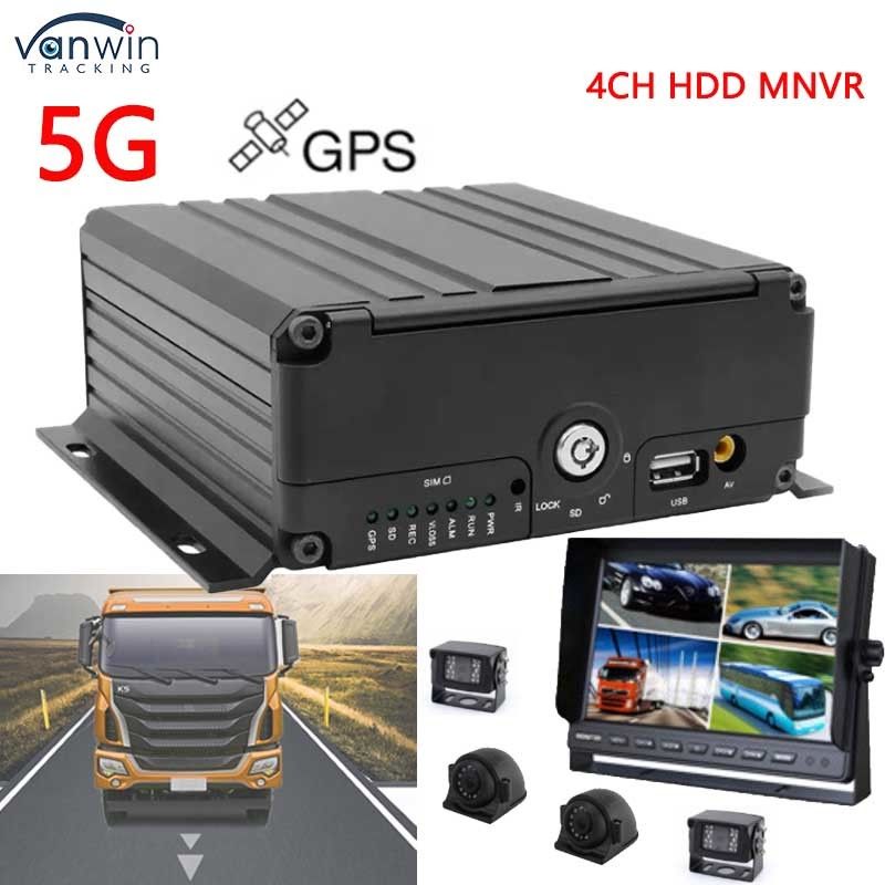 4CH Mobile NVR1080P AHD 5G WIFI Dan GPS 1 HHD Jaringan Video Recorder