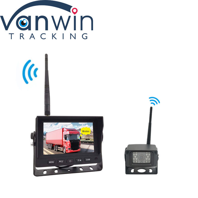 5 inci Wireless HD Digital DVR dengan Quad-Split Display untuk Truck Reverse Safety Monitoring