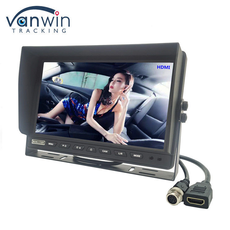 7 Inch High Resolution 1024x600 Resolution Car TV Monitor Dengan Konektor HDMI untuk MDVR