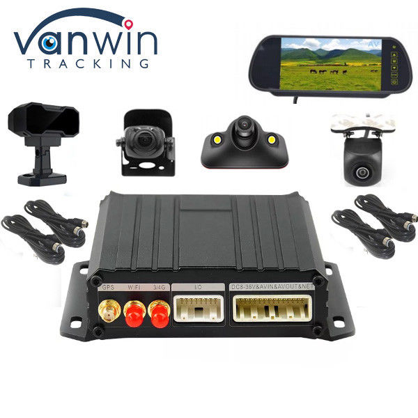4CH Mini SD Mobile DVR GPS Wifi 4G 4CH Kit Taksi CCTV Kamera Mobil DVR dengan ADAS DMS