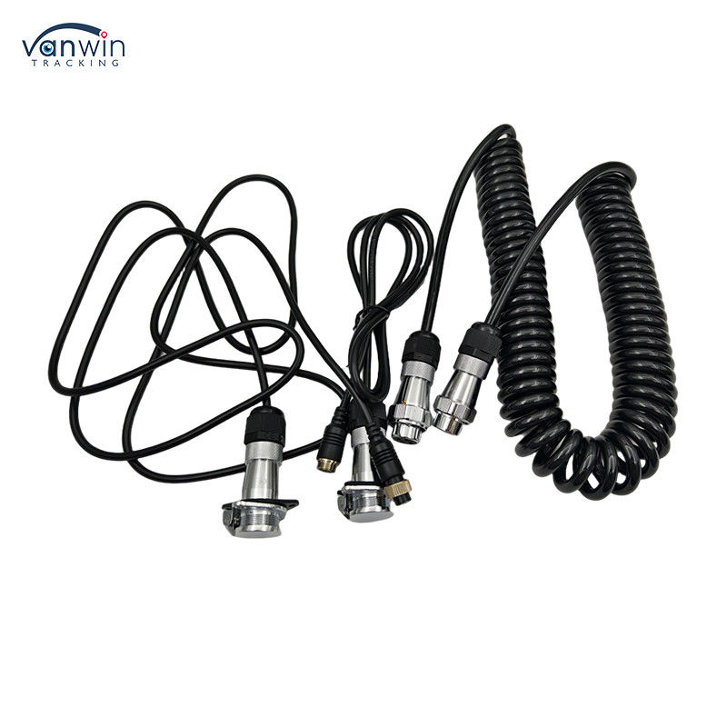 4PIN Kabel Trailer Ketahanan Air Kuat 12V Kabel Kamera Wire Elektronik Untuk Truk Bus Traktor Kamera Tampilan Belakang