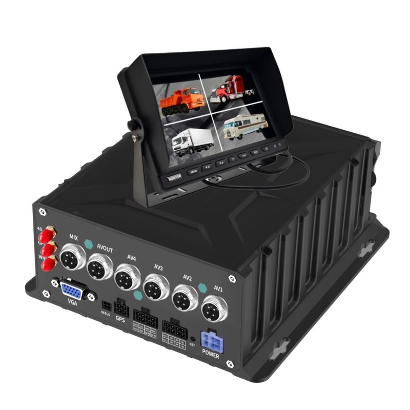 DVR 4 Saluran Mobile serbaguna dengan Fungsi ADAS BSD DMS Advanced Driver Assistance Systems