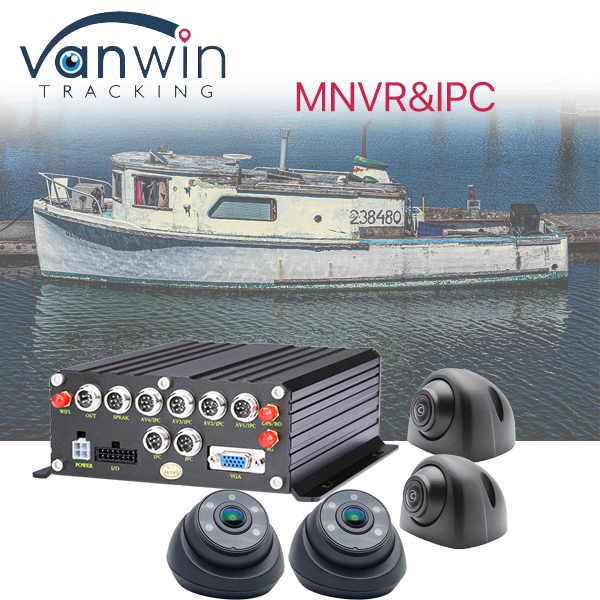 MNVR Seluler 6 Saluran 1080P dengan GPS 4G WiFi untuk Kapal Keruk Pasir