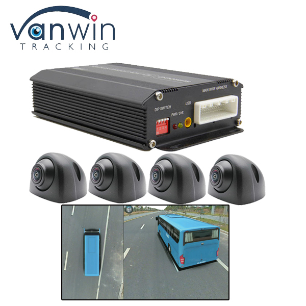 AHD 1080P AI 360 Kamera Surround Burung Perekam Panorama Mengemudi Sistem Kamera Mobil 360 Parkir Depan Belakang Samping DVR