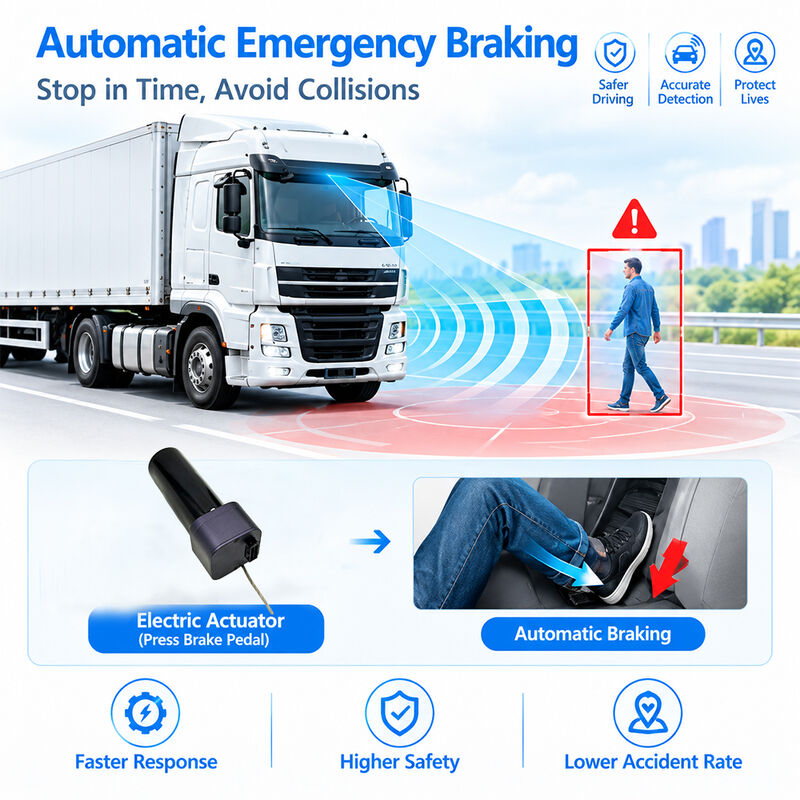 Sistem AEBS dengan Radar Gelombang Milimeter 77GHz ADAS + DMS dan Konektivitas 4G/5G untuk Telematika Armada