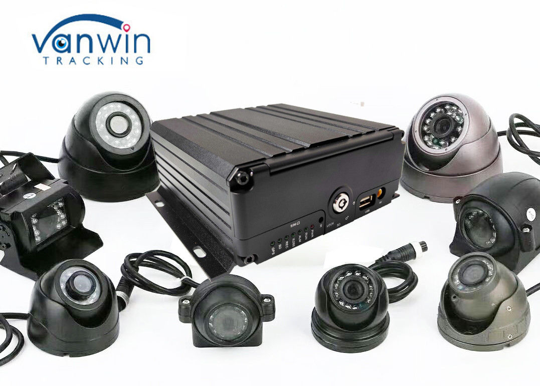 8 Saluran GPS WiFi 4G RJ45 1080N Mobil Kendaraan Bus DVR Kamera Video Recorder Kit APP / Web / PC Remote View Video dan Track