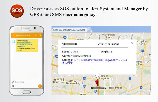 Pemasangan 2g 4g GPS Tracker Perangkat Pelacakan Kendaraan Mobil Dengan Sdk Dan Api 9