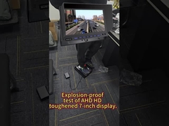 4 Channel AI Monitor Waterproof Explosion-proof 10 Inch AHD Display Untuk Kendaraan Mekanis